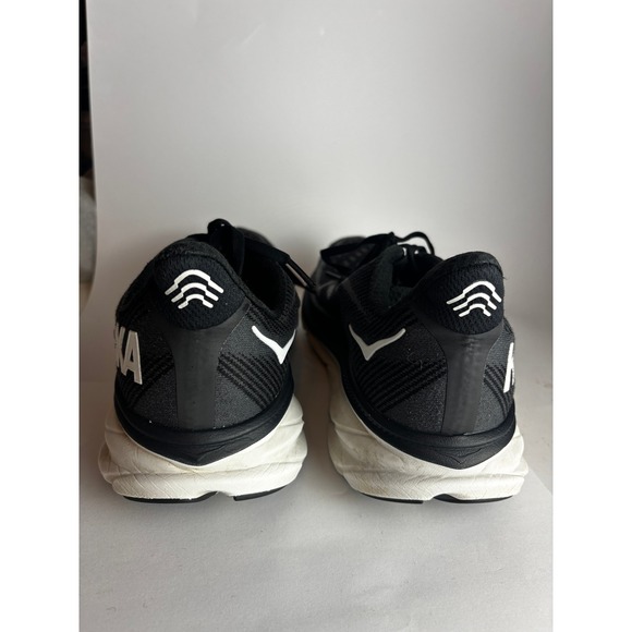 Hoka Clifton 9 Wide Womens 11D Black White Running Shoes 1132211 BWHT main image 3